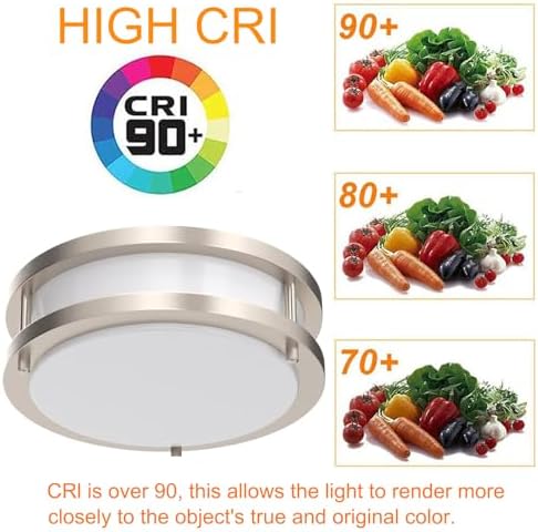 Drosbey 48W Dimmable LED Ceiling Light 132in Flush Mount
