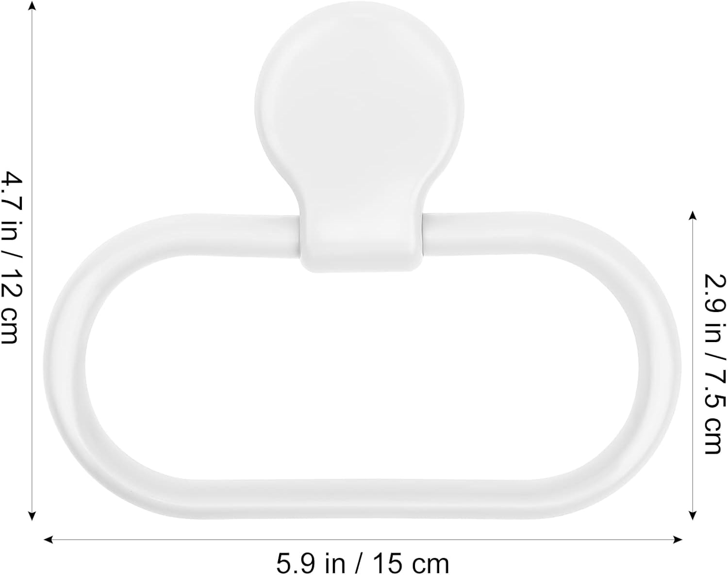 Cabilock Adhesive Towel Ring No Drilling Wall Mounted