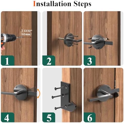 High-Quality Double-Sided Gate Latch for Wooden Fences More