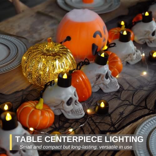 Homemory Flameless LED Black Tea Lights 24-Pack