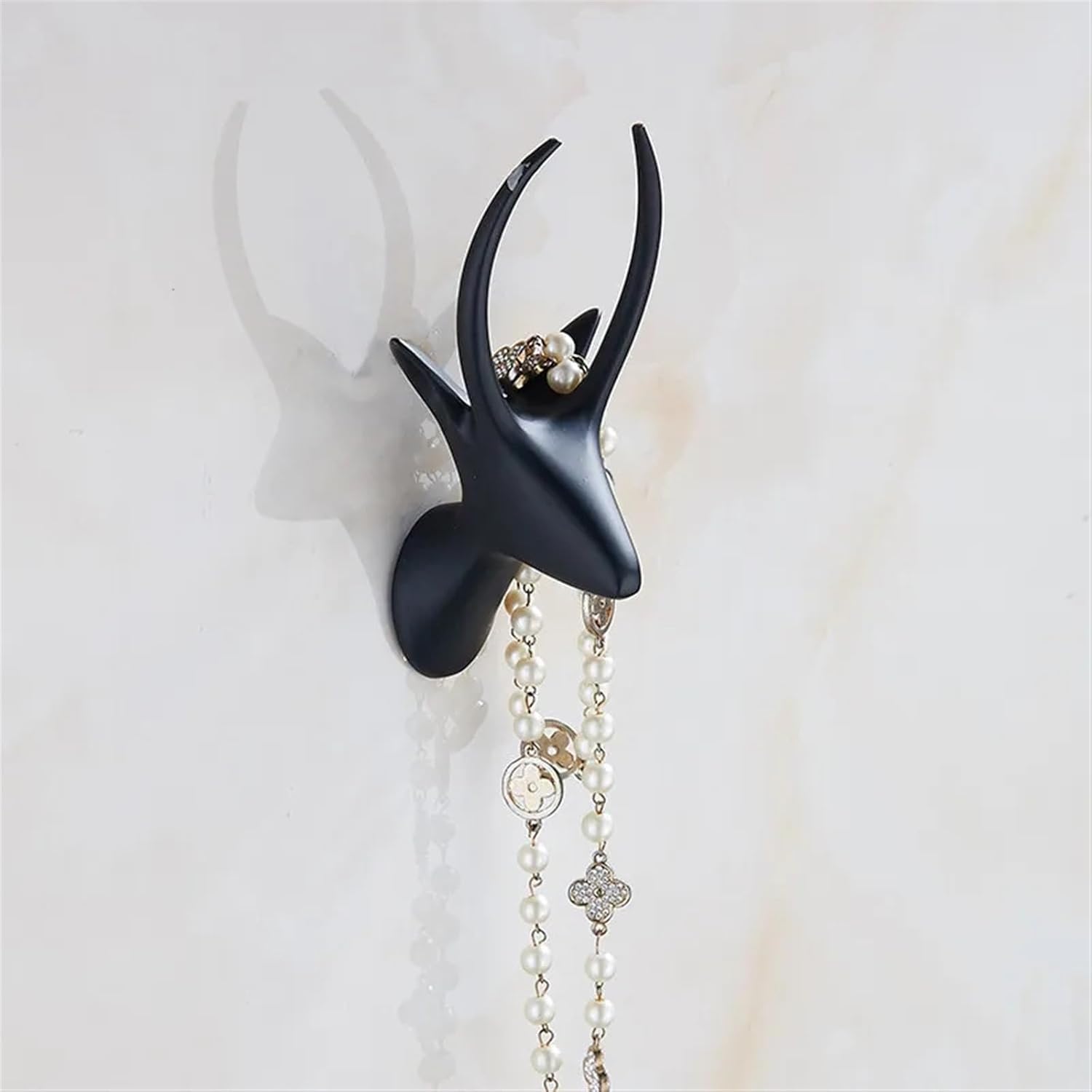 White Chrome Robe Hook Wall Mount 1Pcs