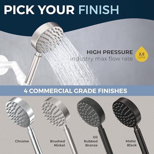 Premium All-Metal Handheld Shower Head
