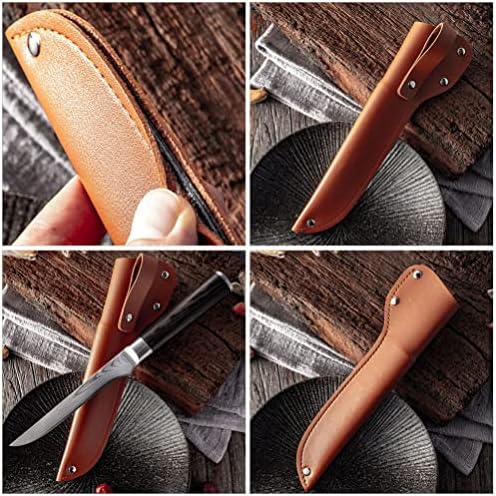 TOPBATHY 2pcs Leather Fish Filleting Knife Guards with Belt Loop