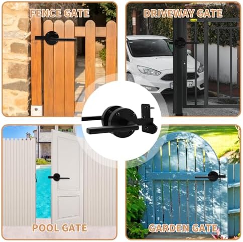 Durable Two-Sided Gate Latch for Outdoor Use