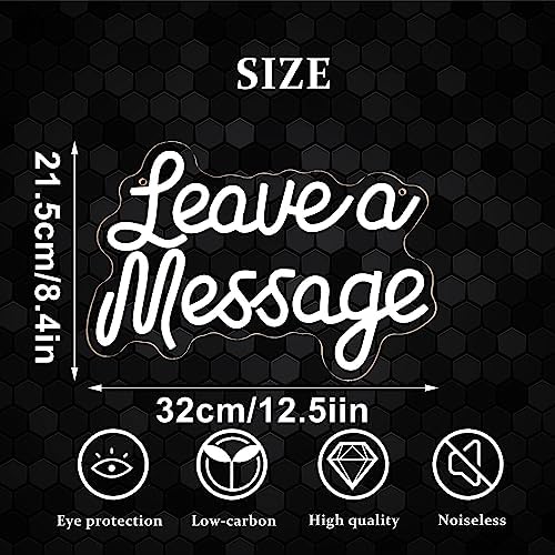 Dracey Leave a Message Neon Sign Wall Decor