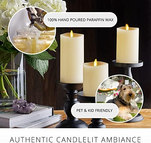 Luminara Realistic Flameless LED Candles Set of 3