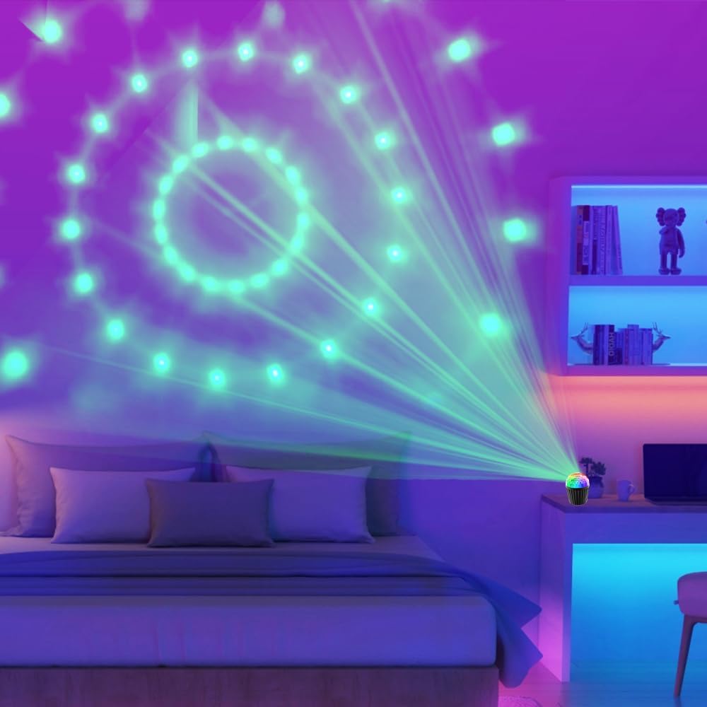 Yiixuyo Disco Ball Light with Voice Control