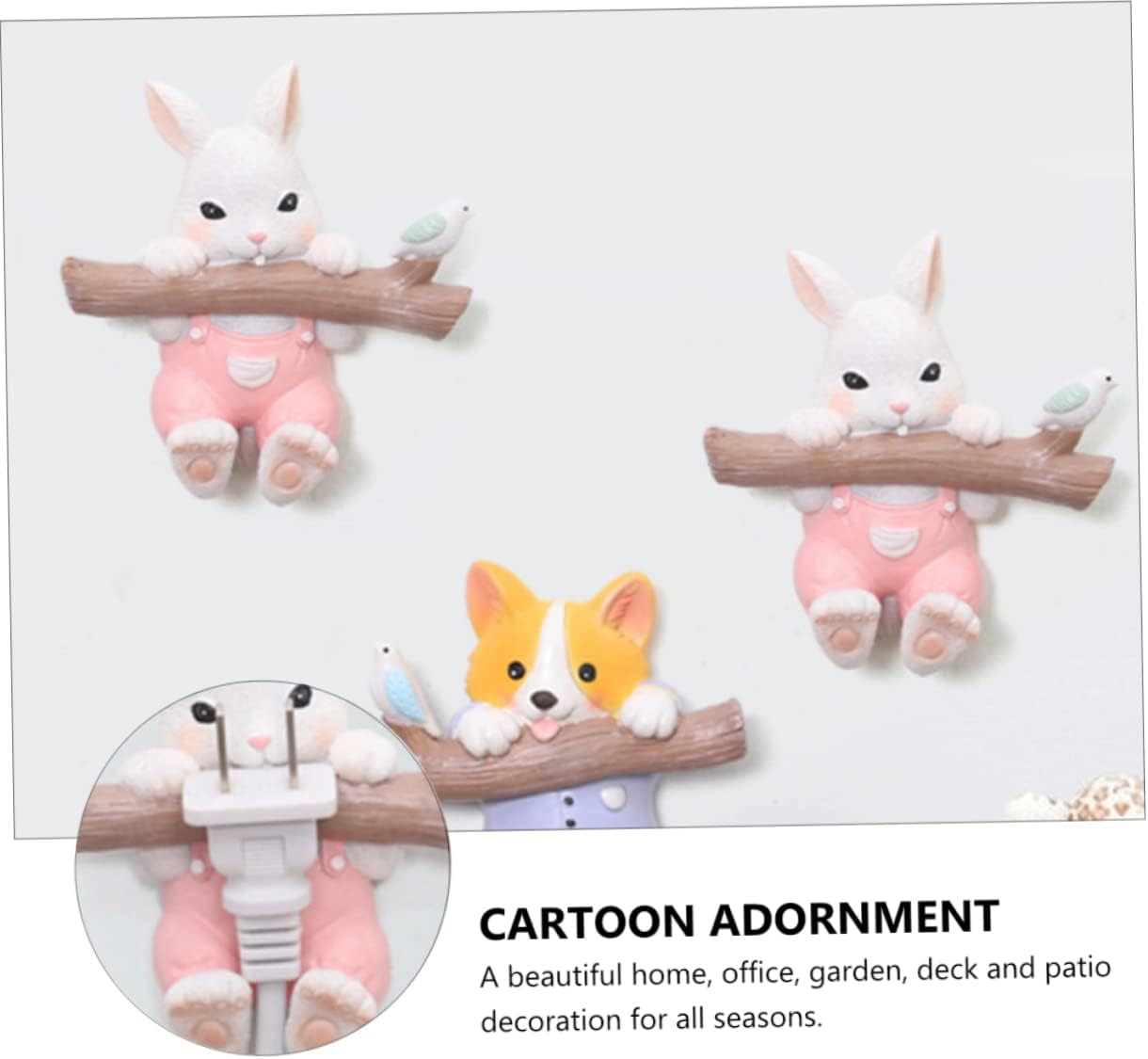 GLEAVI 1pc Rabbit Shape Towel Hook for Home Decoration