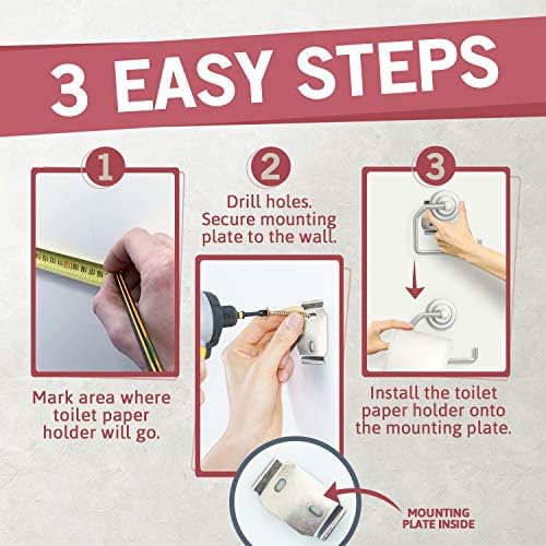 JD Jack NDrill Toilet Paper Holder with Free Towel Hook 1