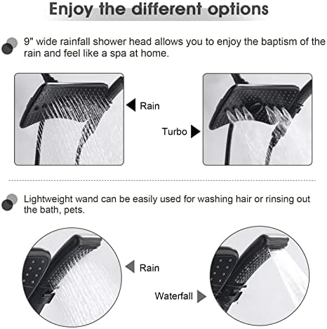 BRIGHT SHOWERS Dual Shower Head Combo Set