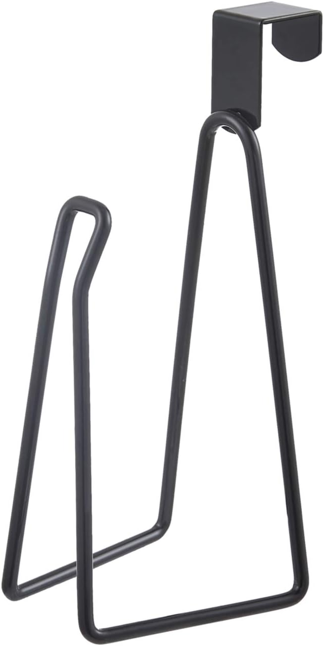 YININE Metal Toilet Paper Holder Stand Black