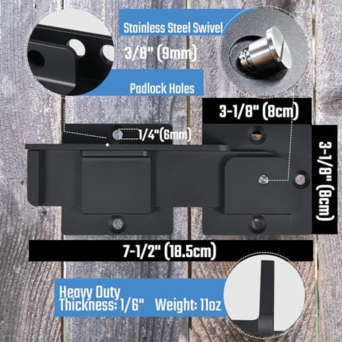 Steinwhale Flip Gate Latch Locks for Outdoor Door Gate