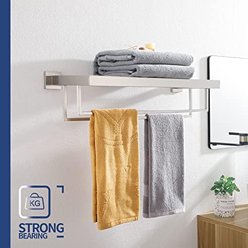 KOKOSIRI 24 Towel Rack Brushed Nickel