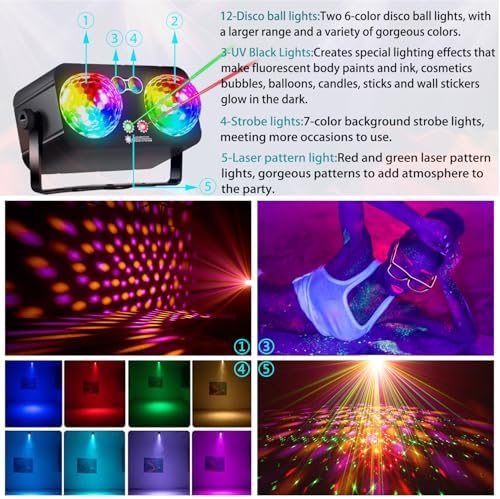 MEGABOON DJ Party Disco Ball Light 1