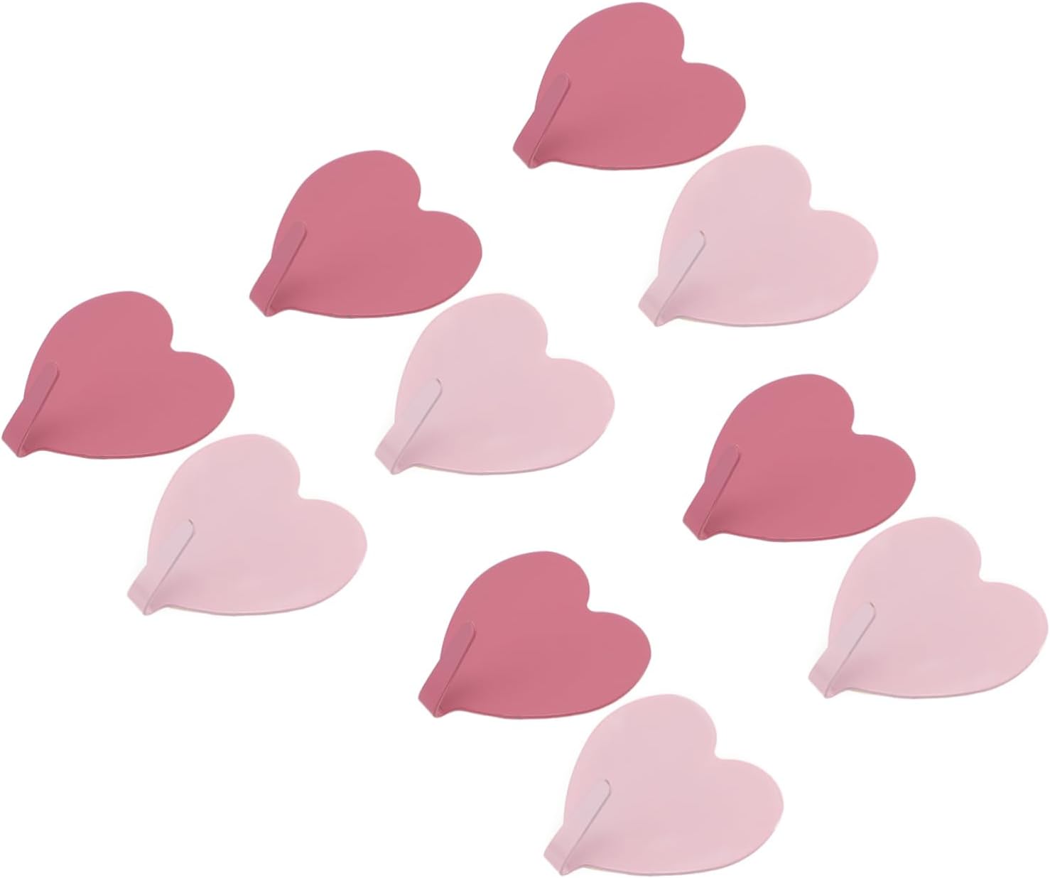 Jojofuny Heart-Shaped Hooks 10 Pack Wall Mount Storage Towel Hanger