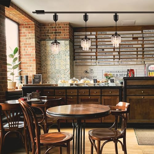 Adjustable Height Halo Pendant Light with Dimmable Remote Control