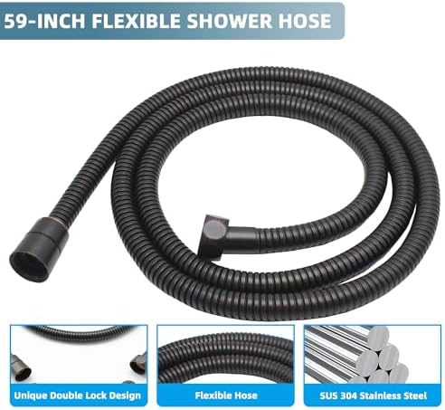 Premium Solid Brass Handheld Shower Head with Arc Design