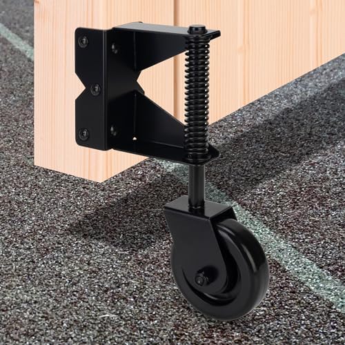 4-Inch 360-Degree Gate Caster Heavy Duty Black