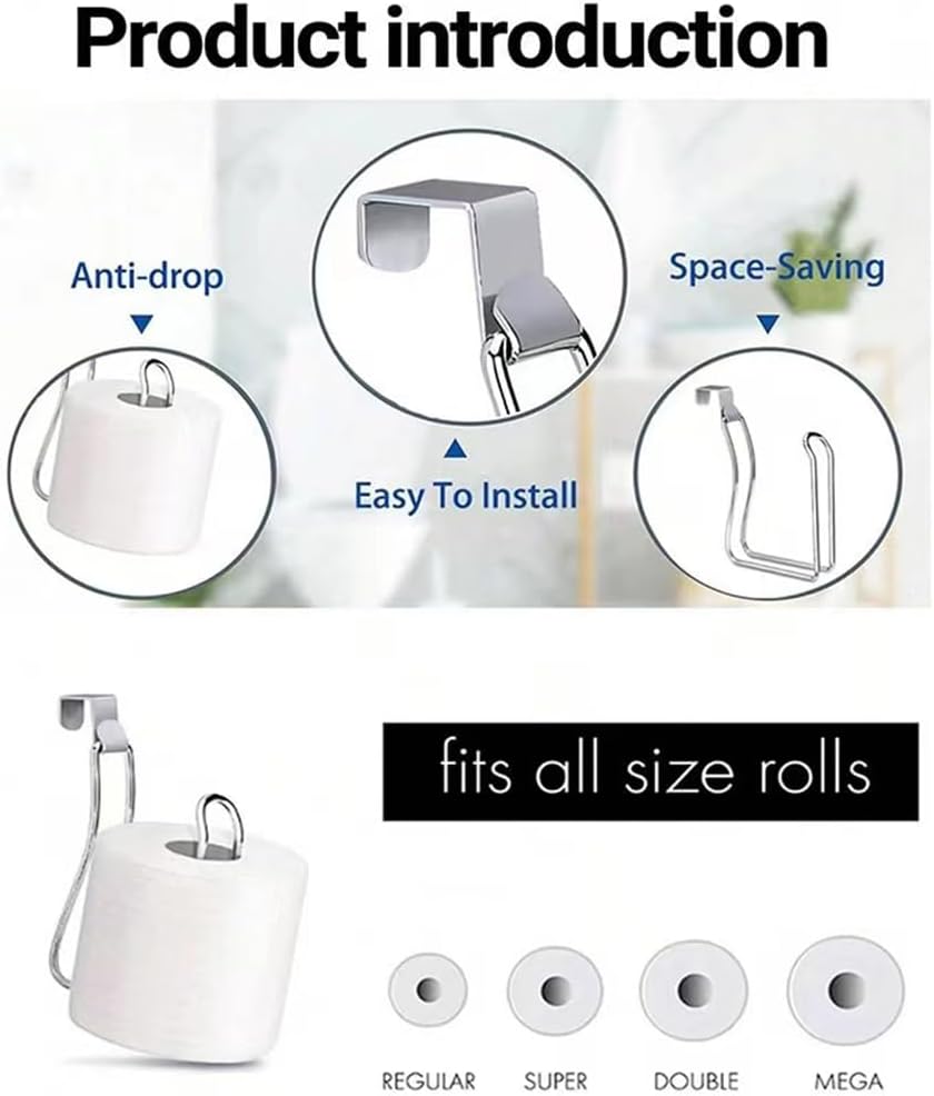 Premium Chrome toilet paper holder for small spaces - Durable and space-saving