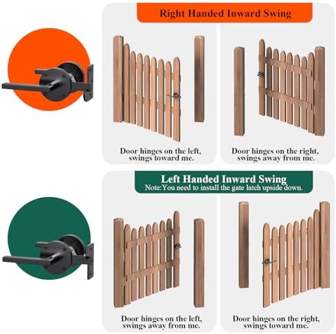 High-Quality Double-Sided Gate Latch for Wooden Fences More