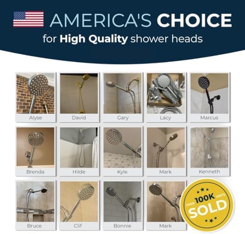Premium All-Metal Handheld Shower Head