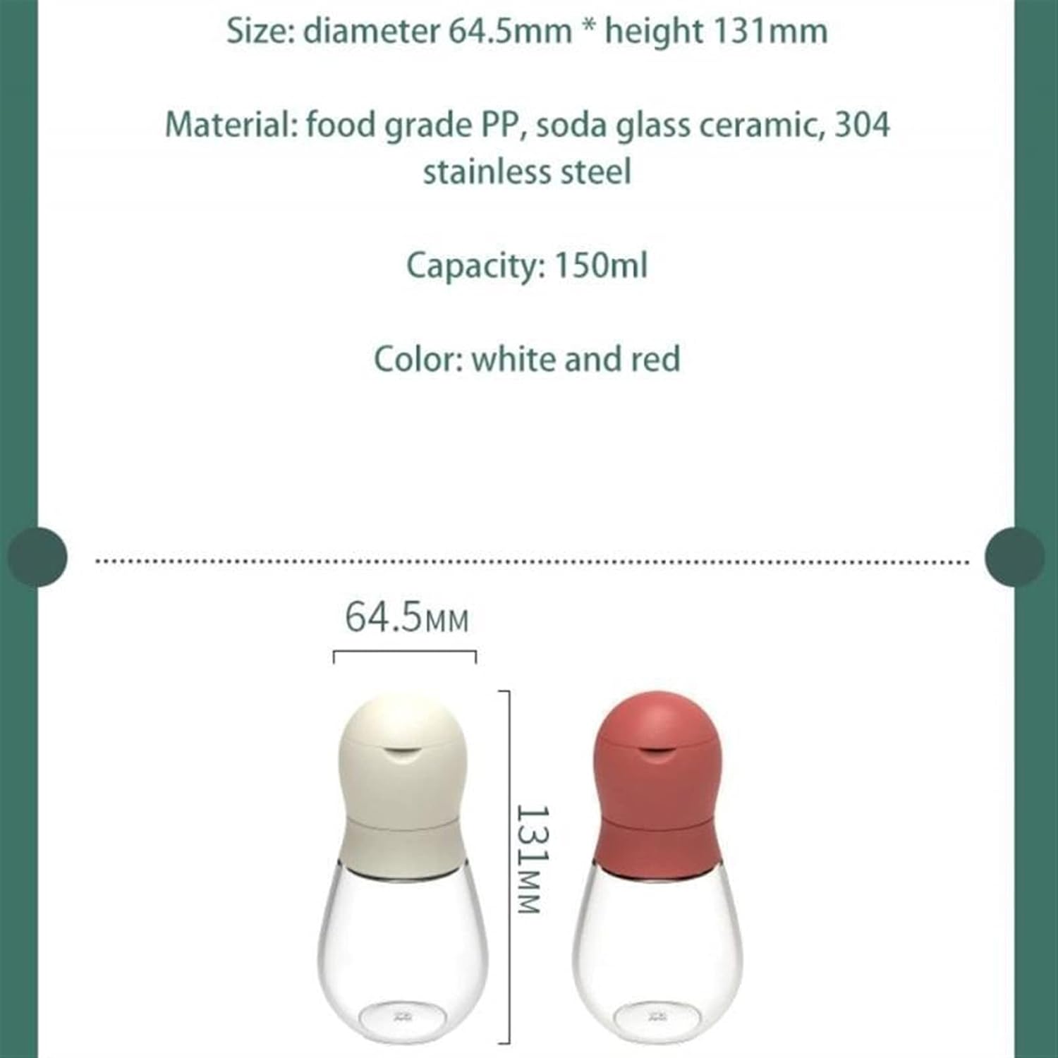 LEIXIUSM Pepper Shakers Set with Salt and Pepper Grinders