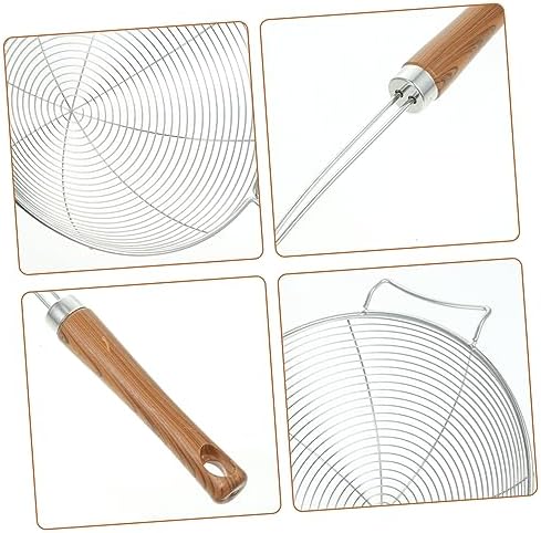 304 Stainless Steel Colander with Wooden Handle Spider Skimmer
