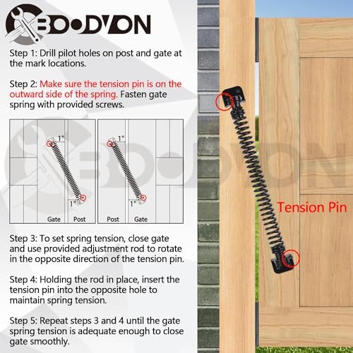 11-12 Gate Spring Self-Closing High-Quality Steel Door Spring
