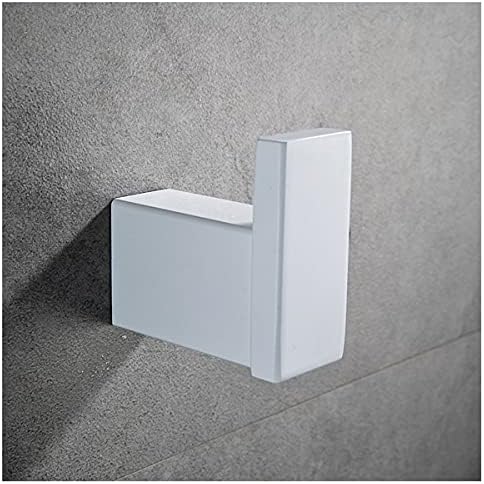 Sturdy Metal Bathroom Shelf Set White Bath Accessories Durable Design