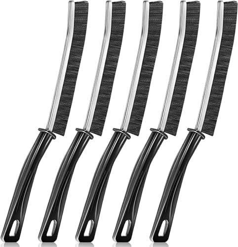 Merkia 5 Pcs Hard Bristle Crevice Cleaning Brush Set
