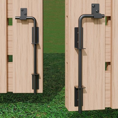 Durable 12 Cane Bolt Gate Latch Black Steel