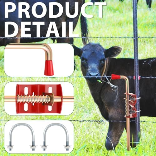 2 Pack 18-Inch Farm Gate LatchesSturdy Durable for Cattle Pasture