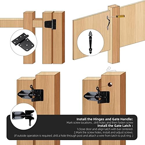 Secure Durable Gate Hinge Kit