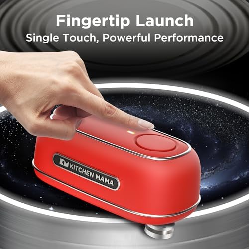 Kitchen Mama Orbit One Electric Can Opener Red