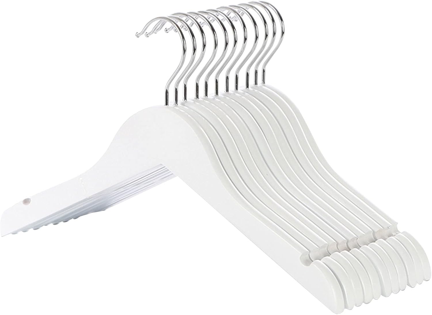 TBLOTYD Wooden Clothes Hangers 50 Pack Multifunctional for Suits Coats Shirts Sweaters
