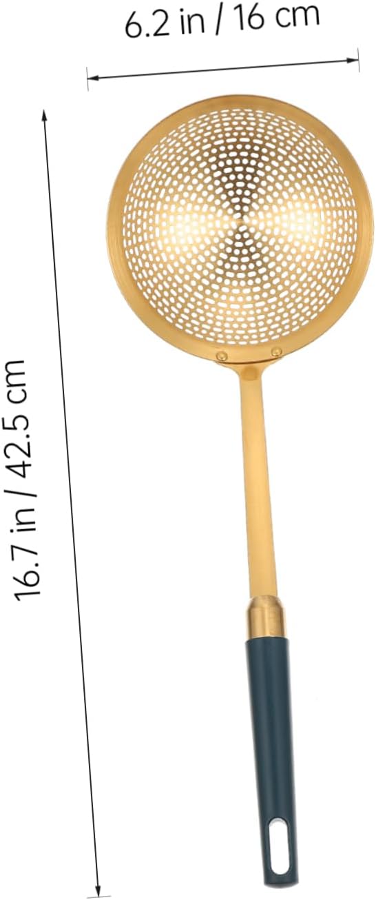 1pc Stainless Steel Frying Skimmer with Handle