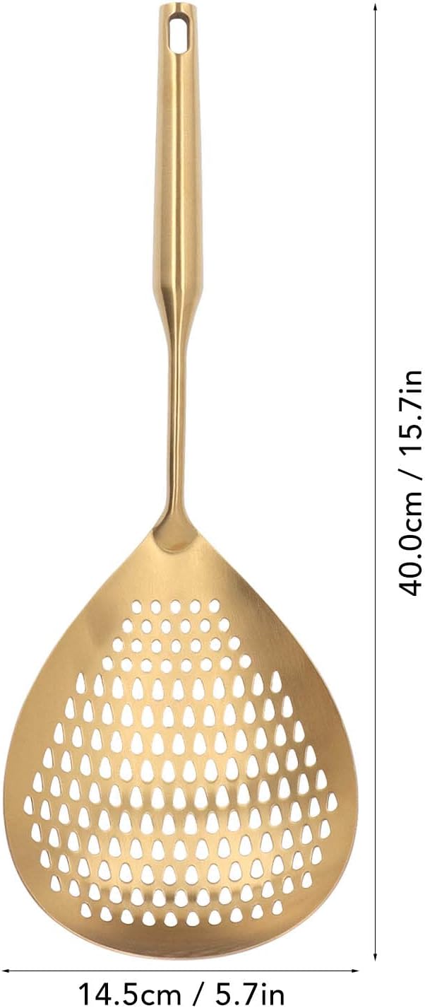 Fdit 304 Stainless Steel Skimmer Ladle with Long Handle