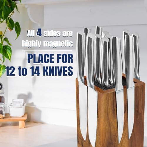 Dmore Magnetic Knife Block Stand with 360 Rotation