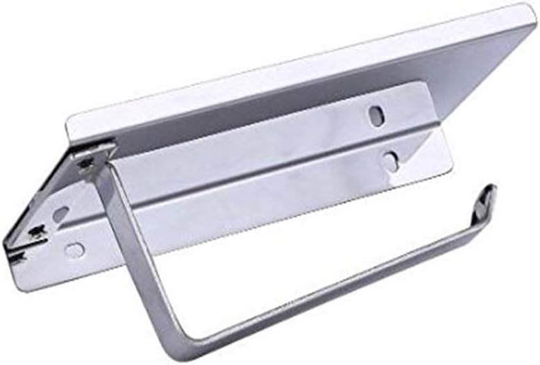 Stainless Steel Toilet Paper Holder with Phone Shelf