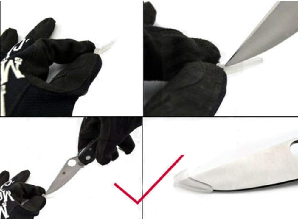 Acxico 100Pcs Blade Knife Tip Protector Plastic Cover