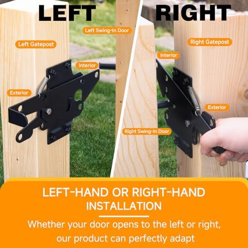 Xiuying Feng Self-Locking Gate Latch - Durable Fence Security