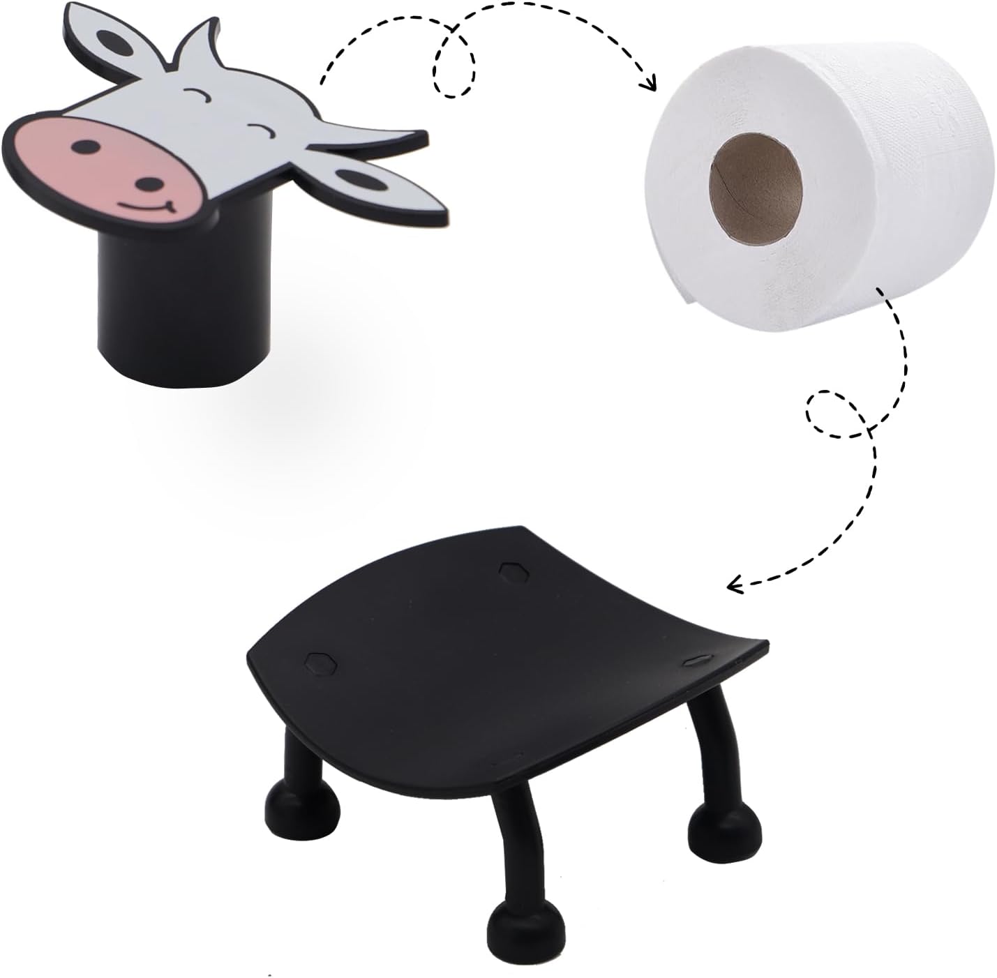 Funny Cow Toilet Paper Holder