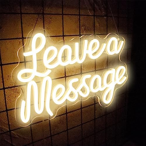 Dracey Leave a Message Neon Sign Wall Decor