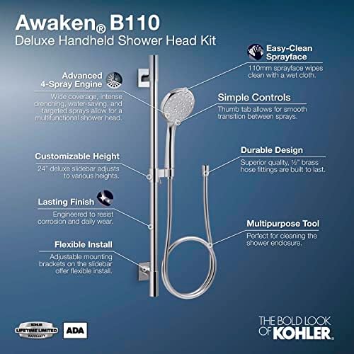 Kohler Awaken Bath Kit Polished Chrome