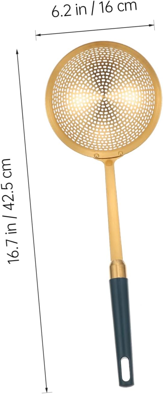 ABOOFAN Yellow Stainless Steel Skimmer Strainer Set
