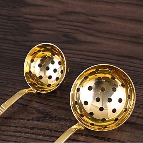 Copper Cooker Skimmer with Colander Ladle Strainer