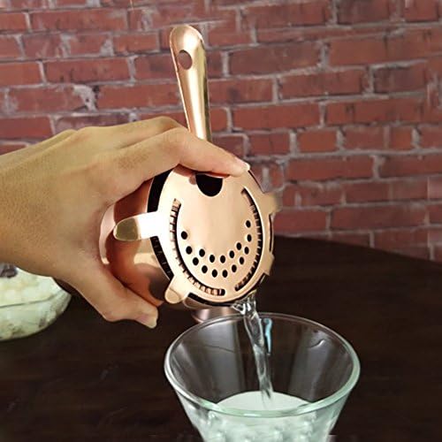 BarConic 4 Prong Strainer with Copper Plating