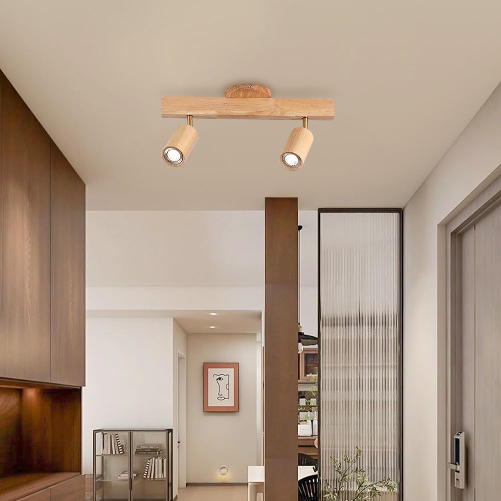 Modern LED Wood Ceiling Spotlight Kit for Kitchen and Bedroom