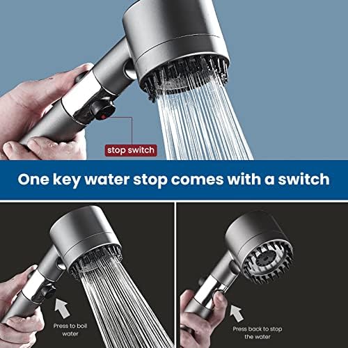 Relaxing High-Pressure Massage Shower Head with Pause Function