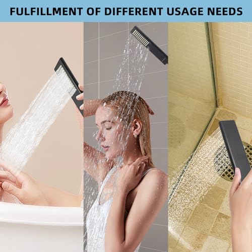 Premium Solid Brass Handheld Shower Head with Arc Design